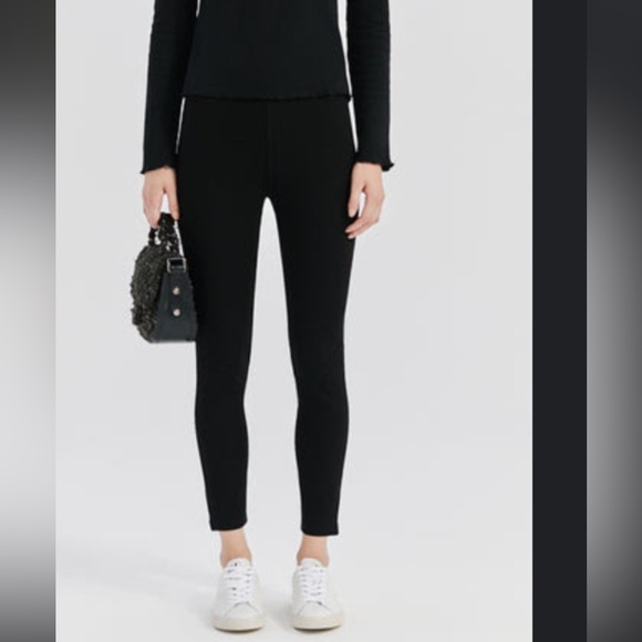 Something Navy Pants - Something Navy black stretch ponte pants